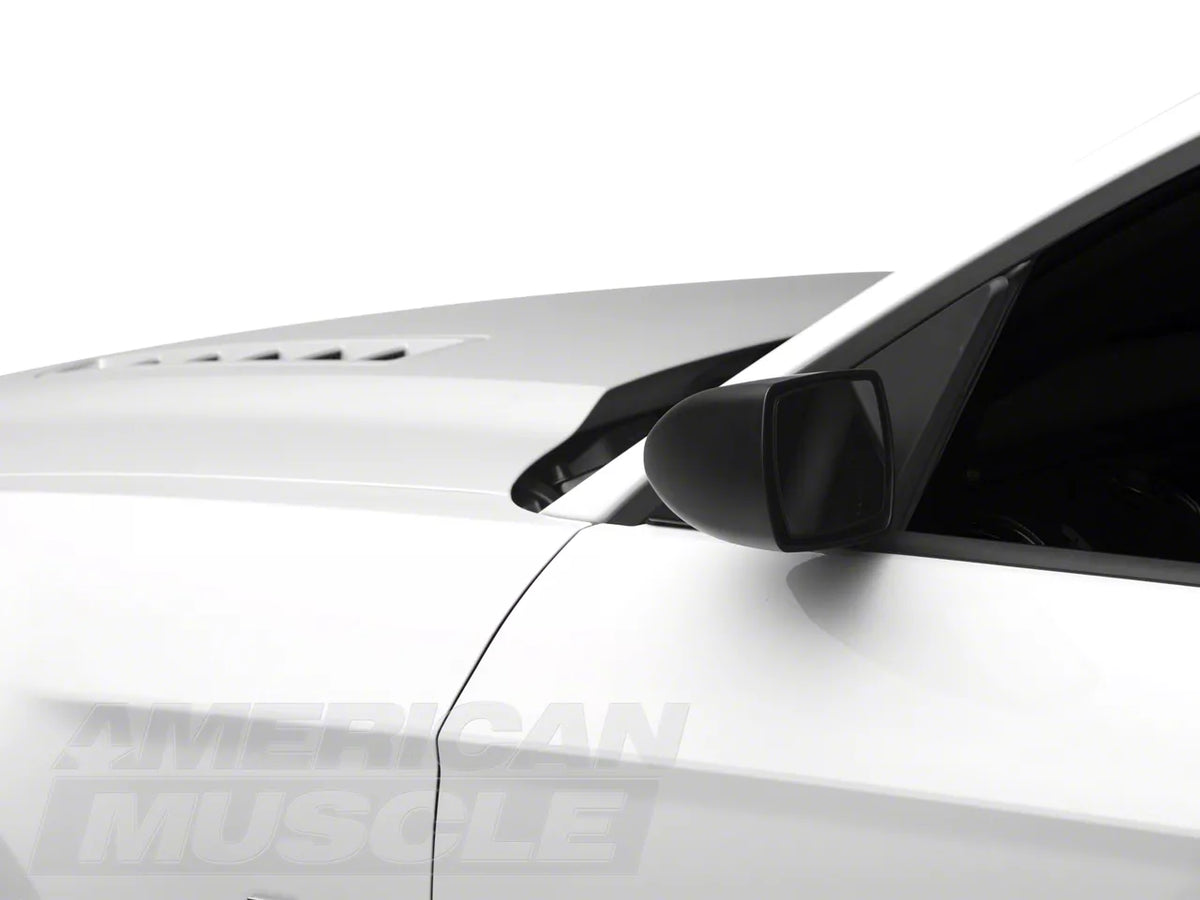 MMD Retro Mirrors; Unpainted (10-14 Mustang)