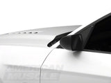 MMD Retro Mirrors; Unpainted (10-14 Mustang)