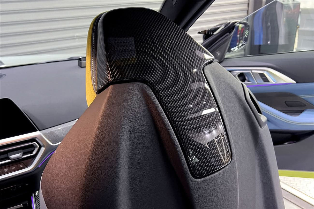 2021-UP BMW M3 G80 Carbon Fiber Seat-Back Cover