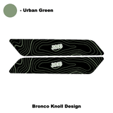 Topo Interior Front Door Grab Handle Overlay Kit (Printed + Laser Series) - 2021+ Bronco