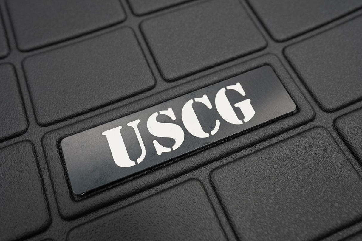US Military Logo Emblem for Weathertech All Weather Floor Mats (Metal Etched) - Universal
