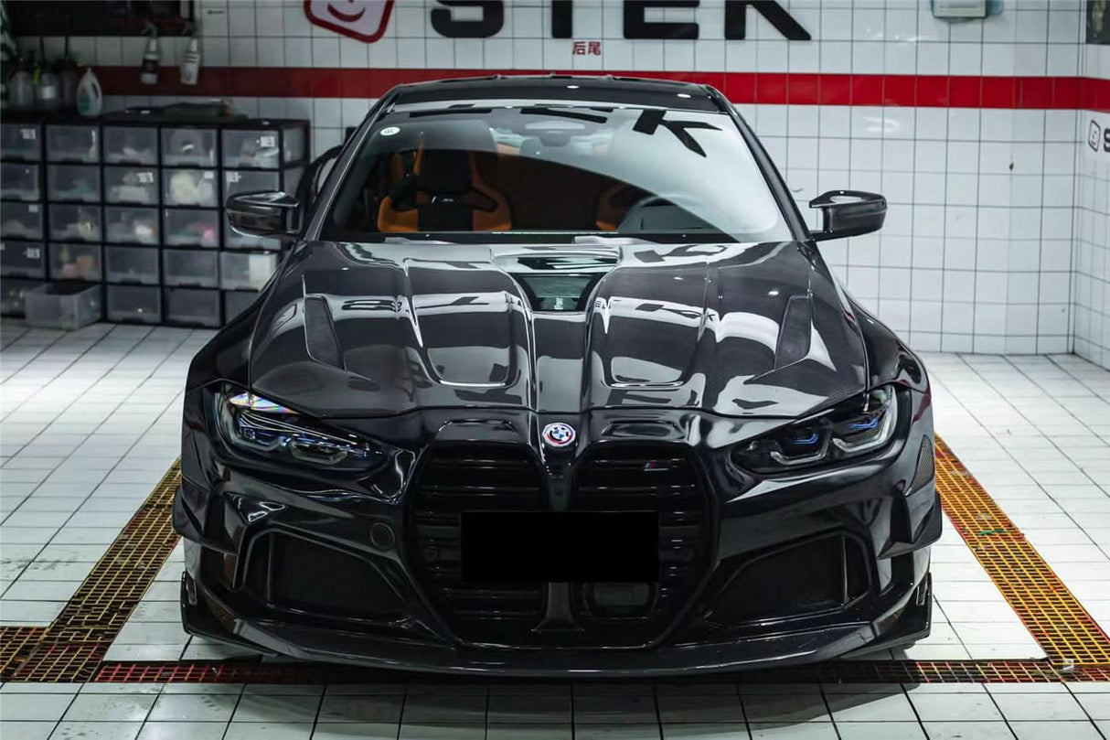 2021-UP BMW M3 M4 IMP Performance Carbon Fiber Hood DarwinPRO (iMP Design) Fits  G80, G81, G82, G83