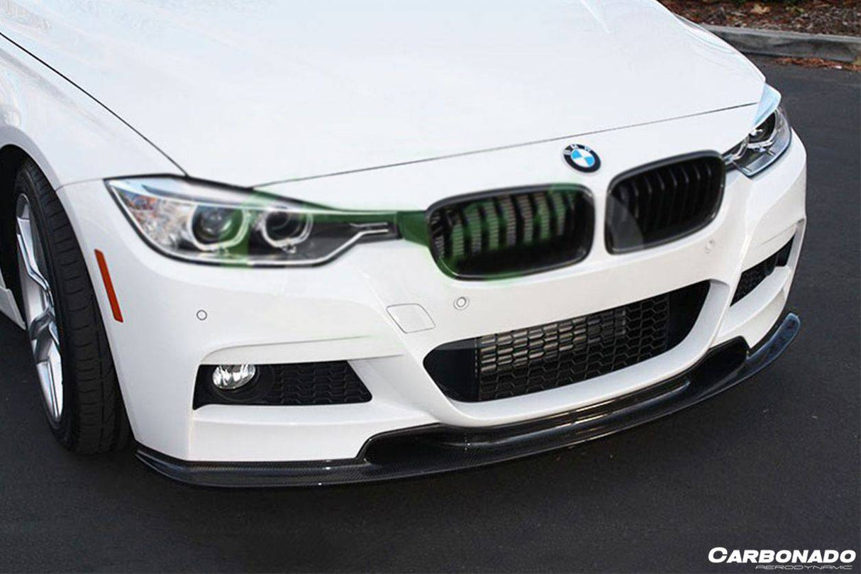 2013-2019 BMW 3 Series F30 F35 VA Style Carbon Fiber Front Lip(For MT Rear Bumper only)