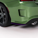 2008-2023 Dodge Charger 1R Style Rear Bumper Side Splitters - Vicrez