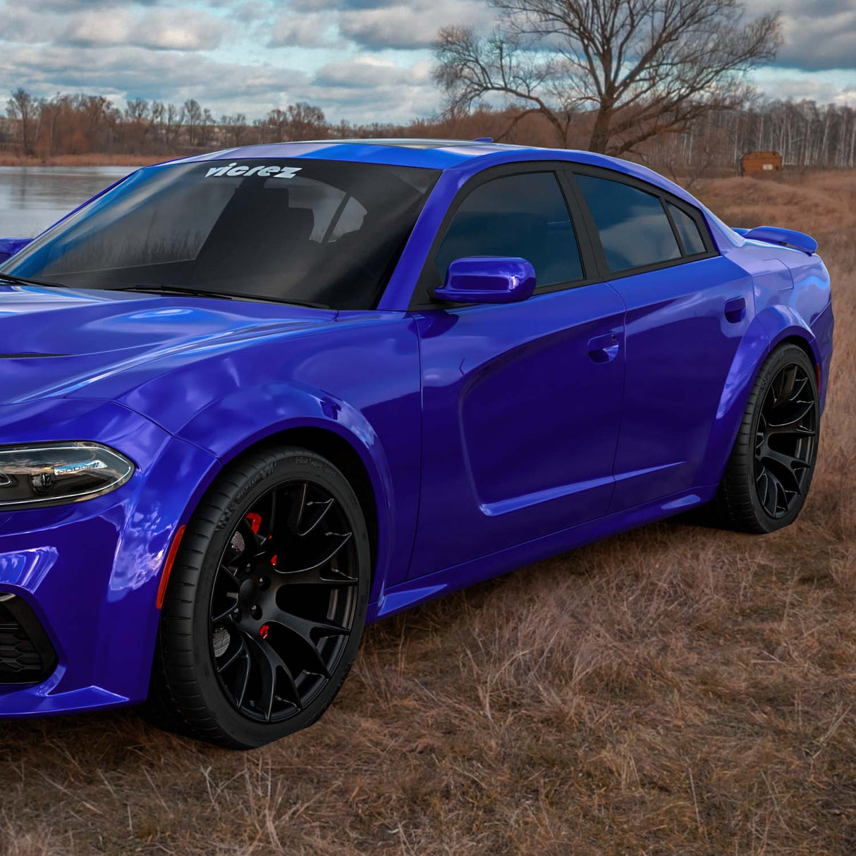 Hellcat Widebody Style Matte Black Wheel - Vicrez
