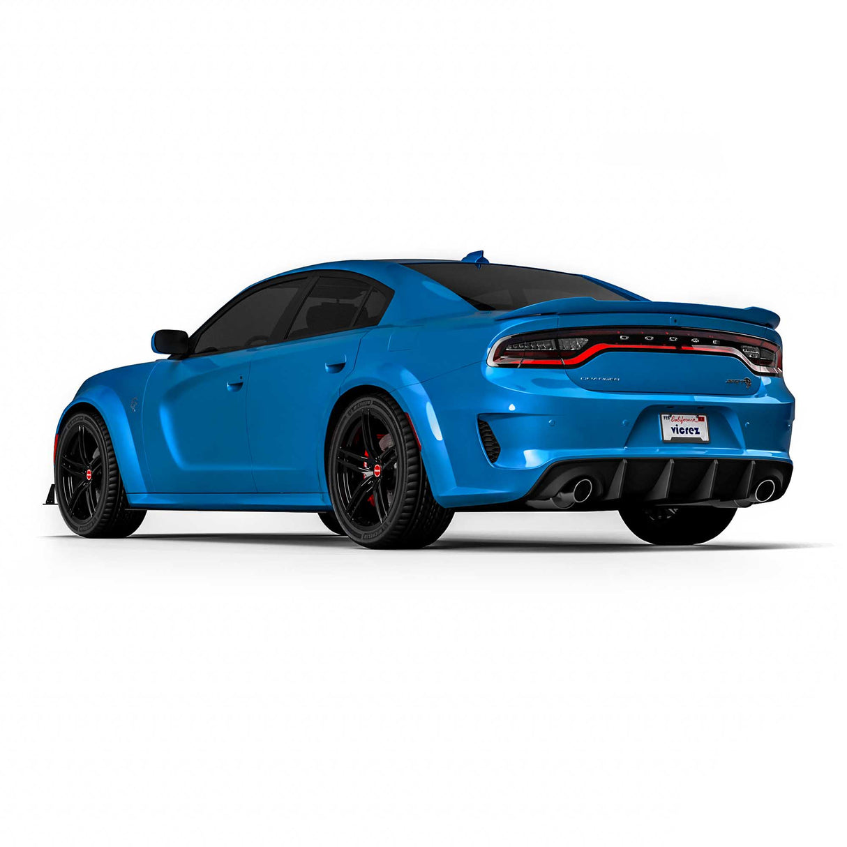 2015-2023 Dodge Charger SRT Hellcat Style Widebody Rear Bumper - Vicrez