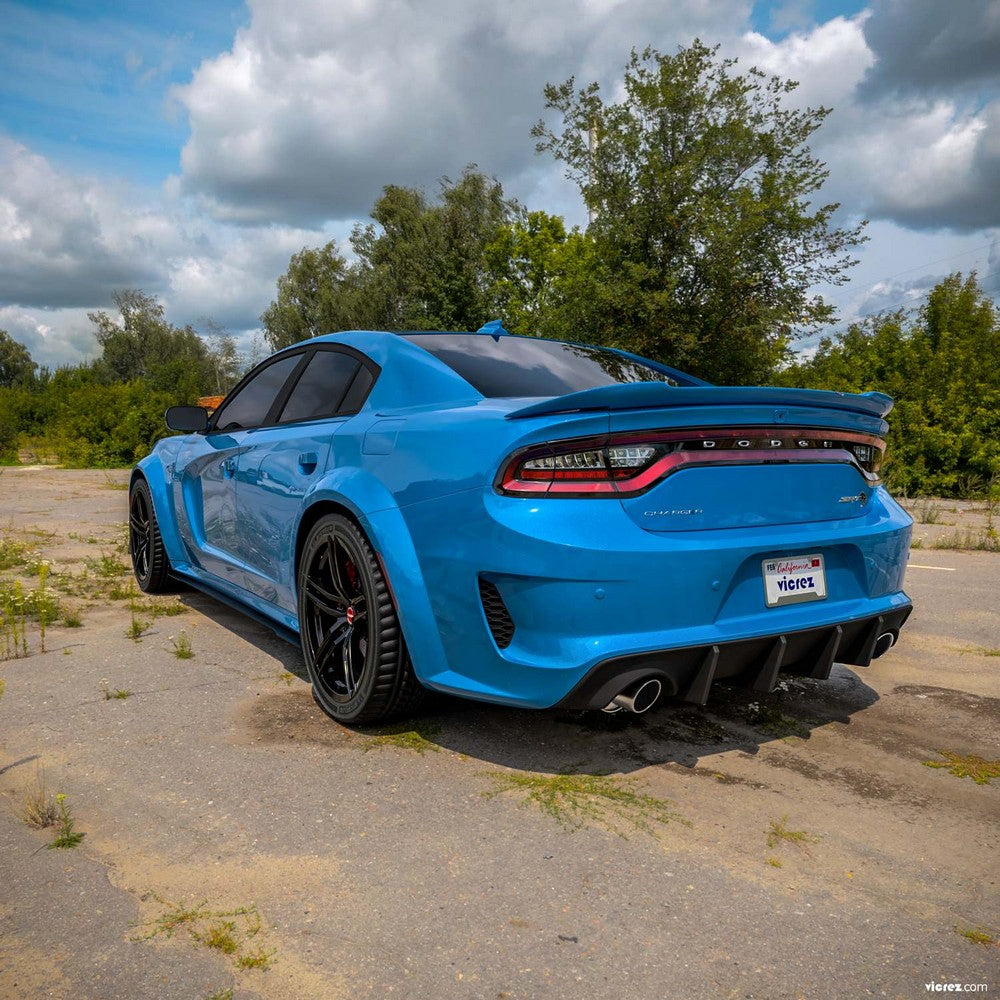 2015-2023 Dodge Charger SRT Hellcat Style Widebody Rear Bumper - Vicrez