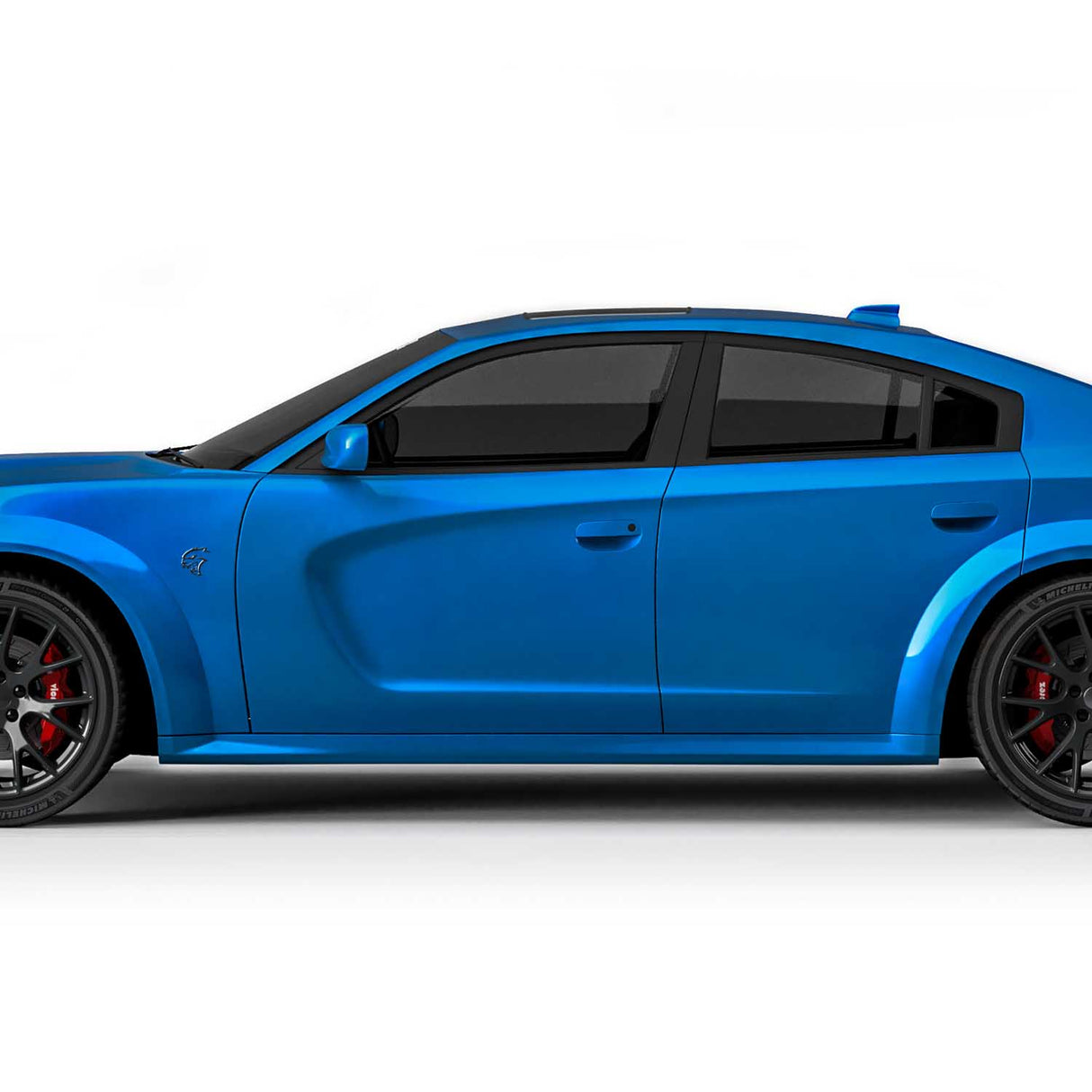 2015-2023 Dodge Charger SRT Hellcat Style Widebody Side Skirts - Vicrez