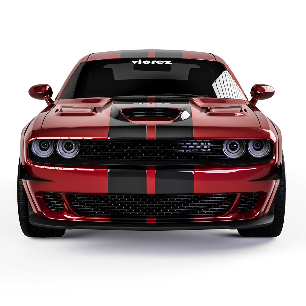 2015-2023 Dodge Challenger 2LV Style Front Bumper Canards - Vicrez