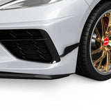 2020-2026 Chevrolet Corvette C8 3VR Style Front Bumper Canards - Vicrez