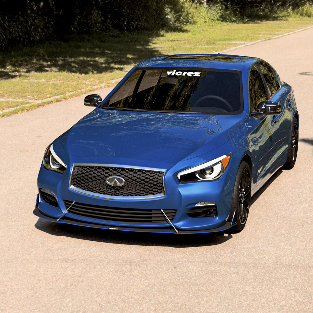 2014-2020 Infiniti Q50 VZ3 Style Front Bumper Splitter - Vicrez