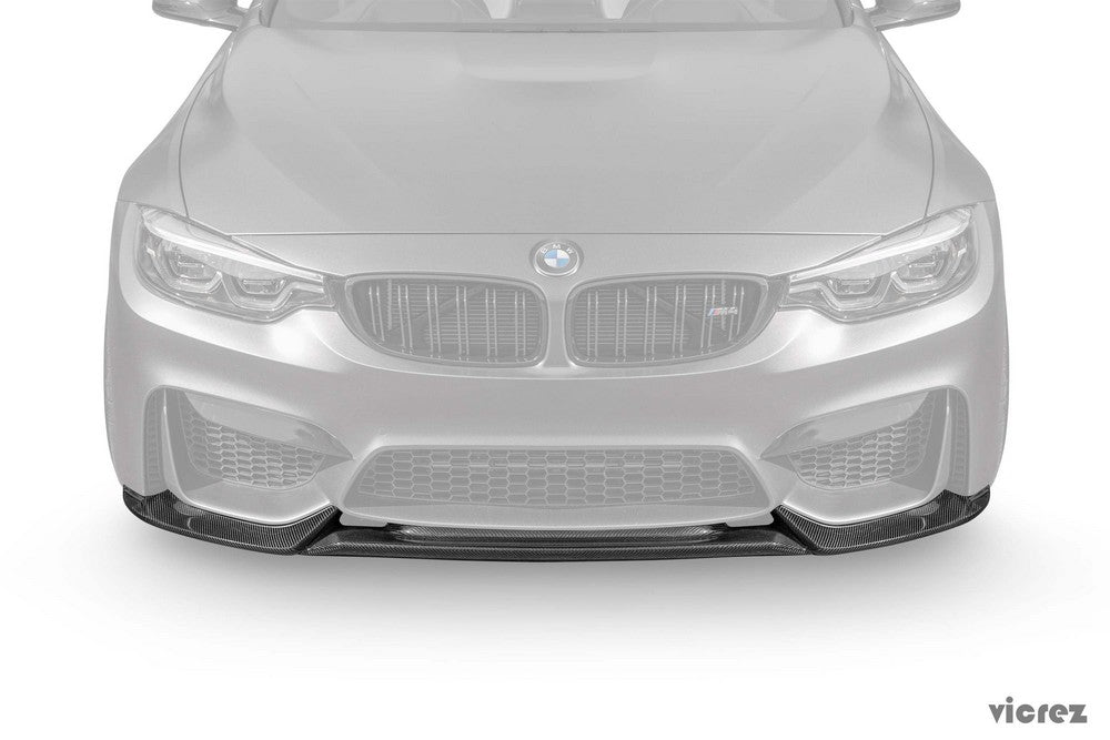 2014-2019 BMW M3/M4 V4R Style Front Lip Splitter - Vicrez Carbon Fiber