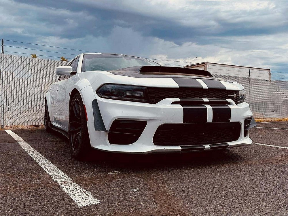 2015-2023 Dodge Charger Demon Style Vented Hood - Vicrez Carbon Fiber