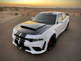 2015-2023 Dodge Charger Demon Style Vented Hood - Vicrez Carbon Fiber