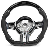 BMW M Performance Style Carbon Fiber Steering Wheel w/ LED - Vicrez