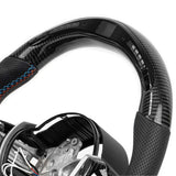 BMW M Performance Style Carbon Fiber Steering Wheel w/ LED - Vicrez