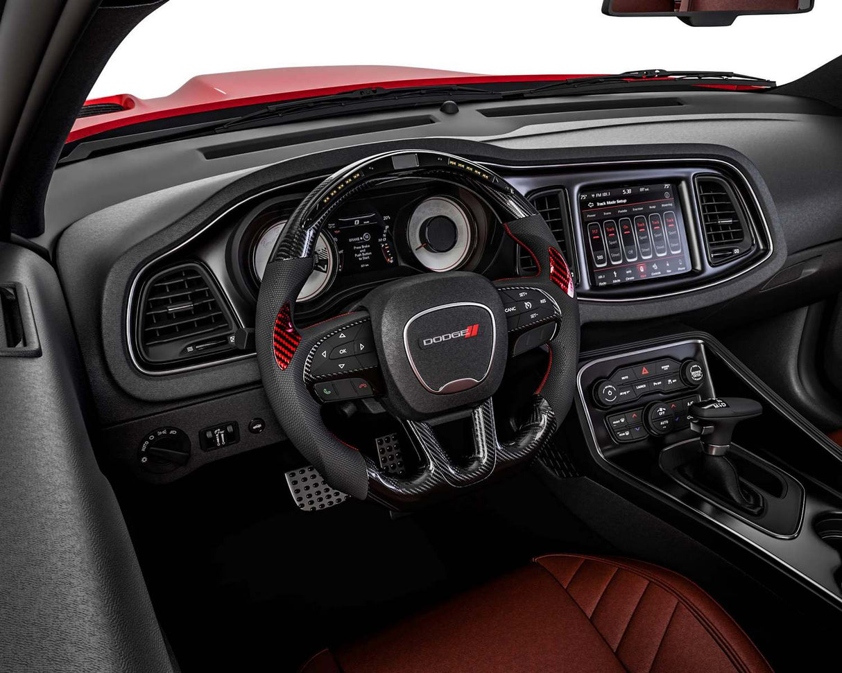 2015-2020 Jeep Grand Cherokee Carbon Fiber Steering Wheel+LED Dash - Vicrez