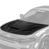 2015-2023 Dodge Charger V3R Style Hood w/ Vent Scoop - Vicrez Carbon Fiber