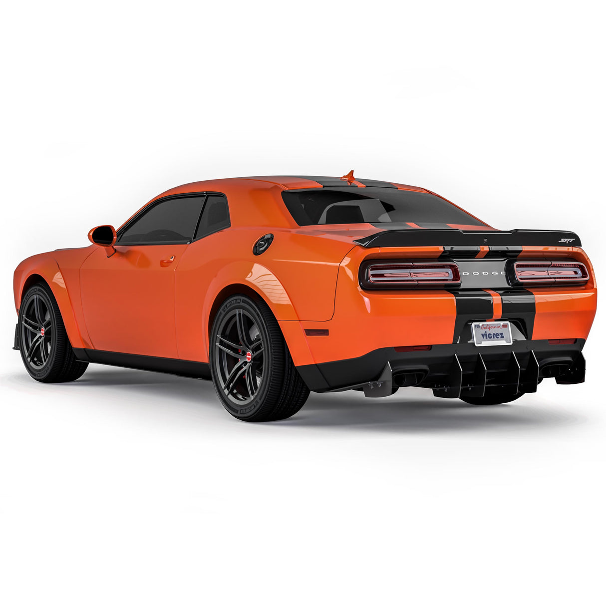 2008-2023 Dodge Challenger Centa VR2 Style Rear Diffuser - Vicrez