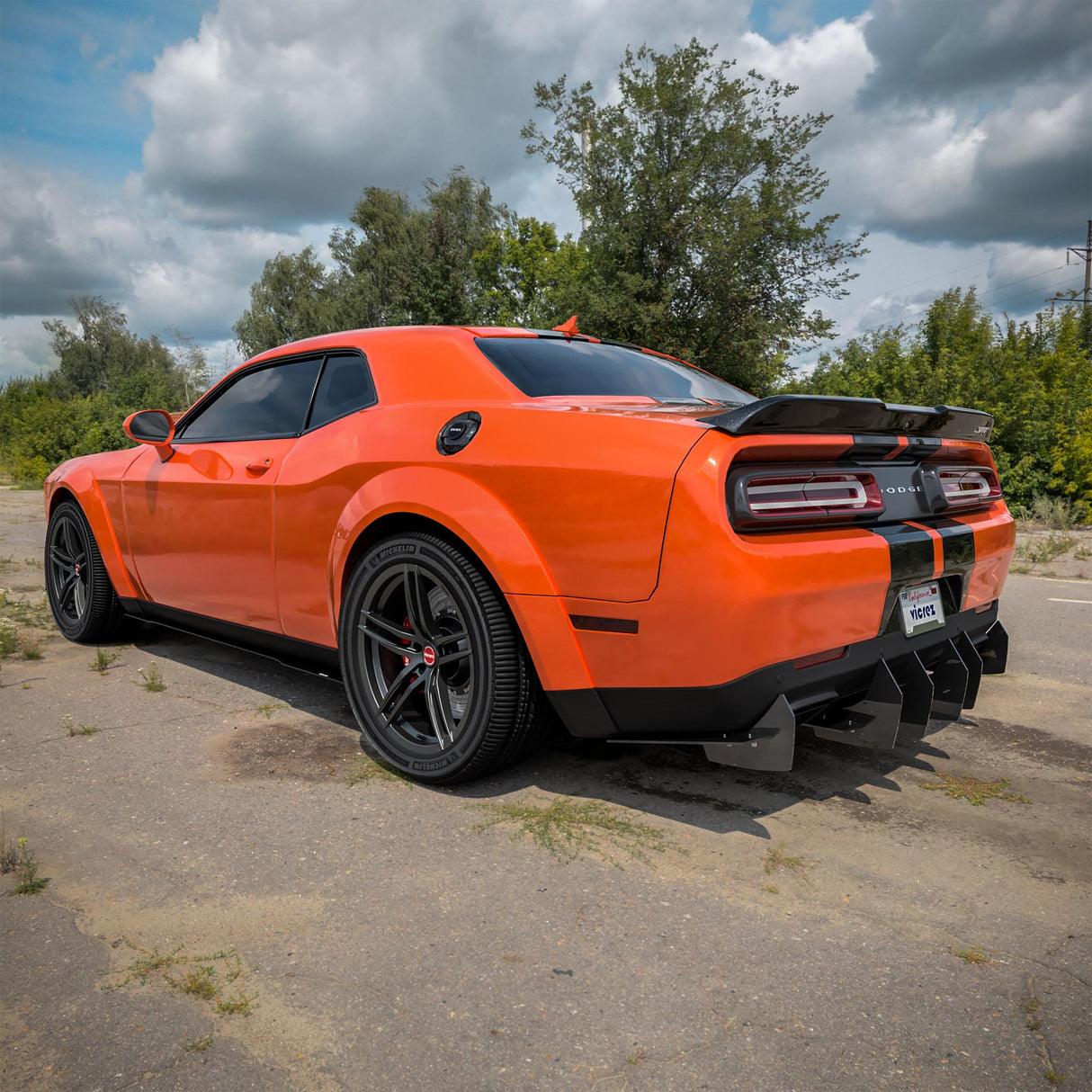 2008-2023 Dodge Challenger Centa VR2 Style Rear Diffuser - Vicrez