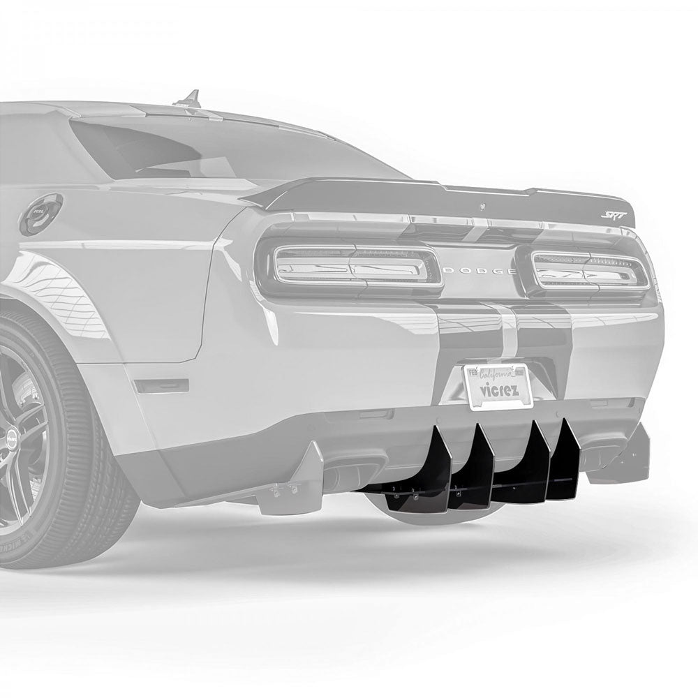 2008-2023 Dodge Challenger Centa VR2 Style Rear Diffuser - Vicrez