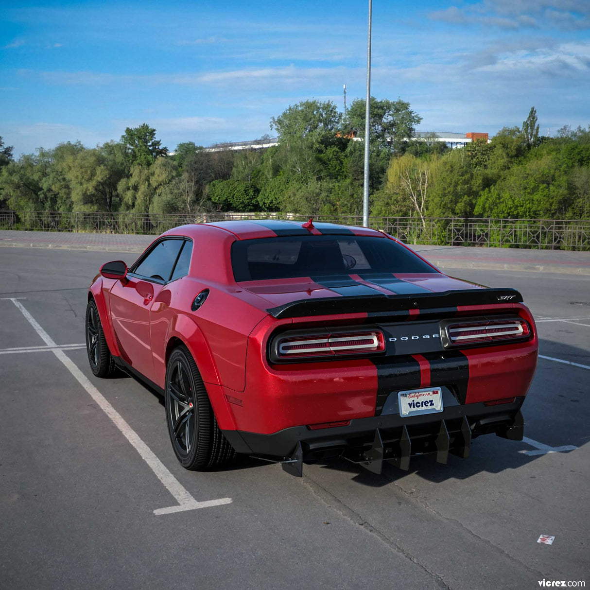 2008-2023 Dodge Challenger Centa VR2 Style Rear Diffuser - Vicrez