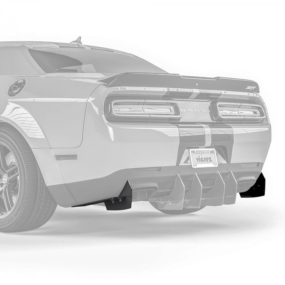 2008-2023 Dodge Challenger Centa VR2 Style Rear Diffuser - Vicrez