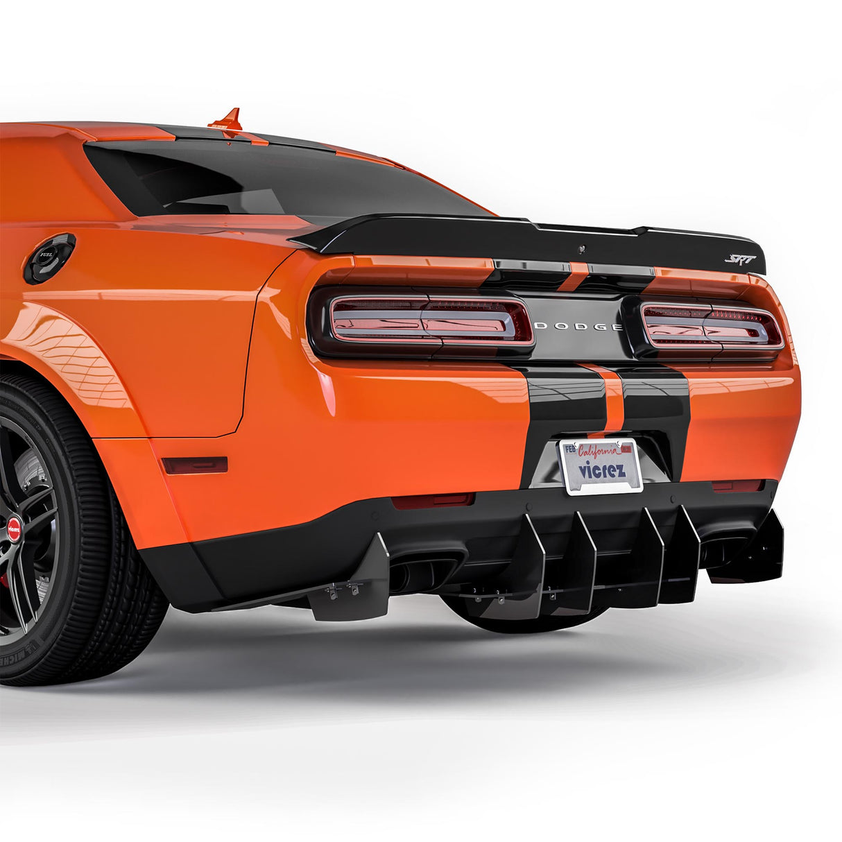 2008-2023 Dodge Challenger Centa VR2 Style Rear Diffuser - Vicrez