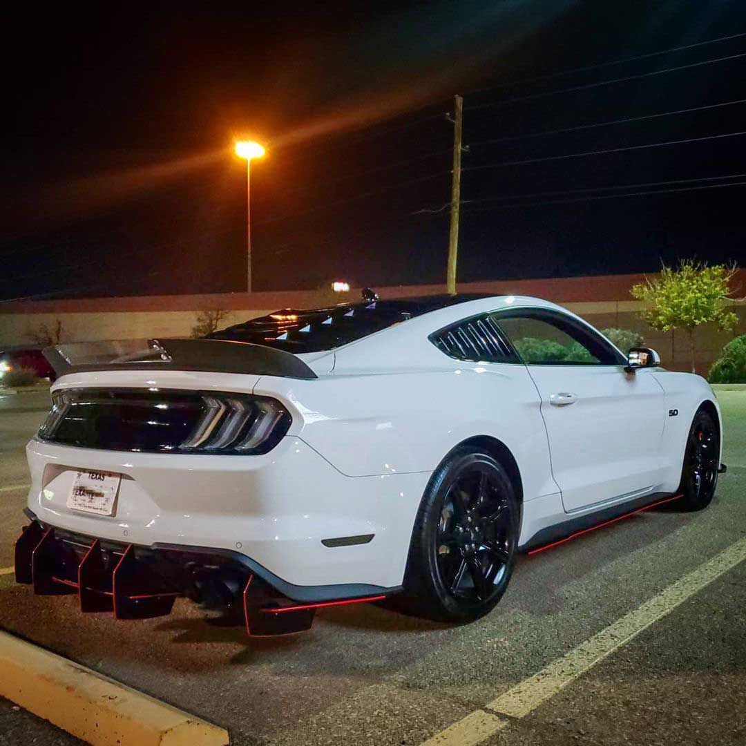 2018-2025 Ford Mustang Centa VR2 Style Rear Diffuser - Vicrez