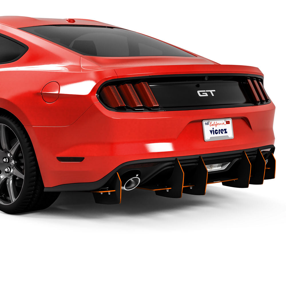 2015-2017 Ford Mustang Centa VR2 Style Rear Diffuser - Vicrez