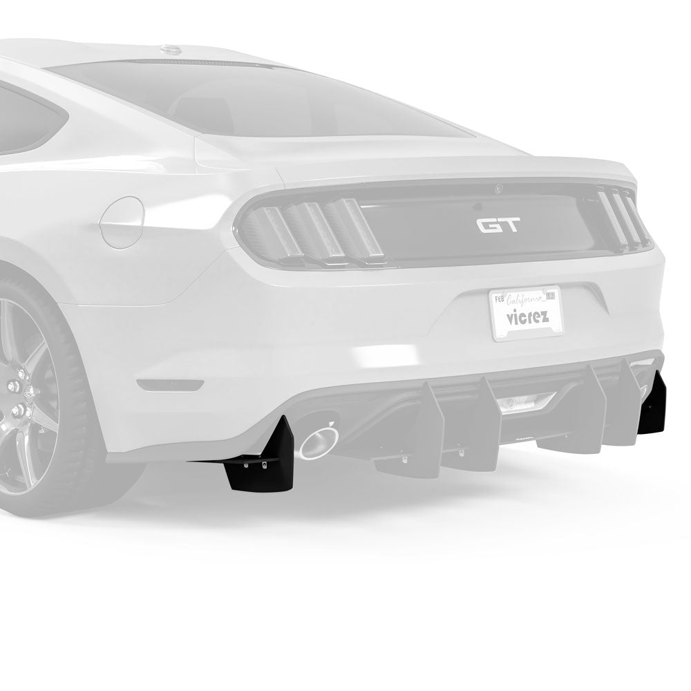 2015-2017 Ford Mustang Centa VR2 Style Rear Diffuser - Vicrez