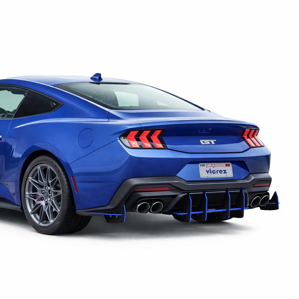 2018-2025 Ford Mustang Centa VR2 Style Rear Diffuser - Vicrez