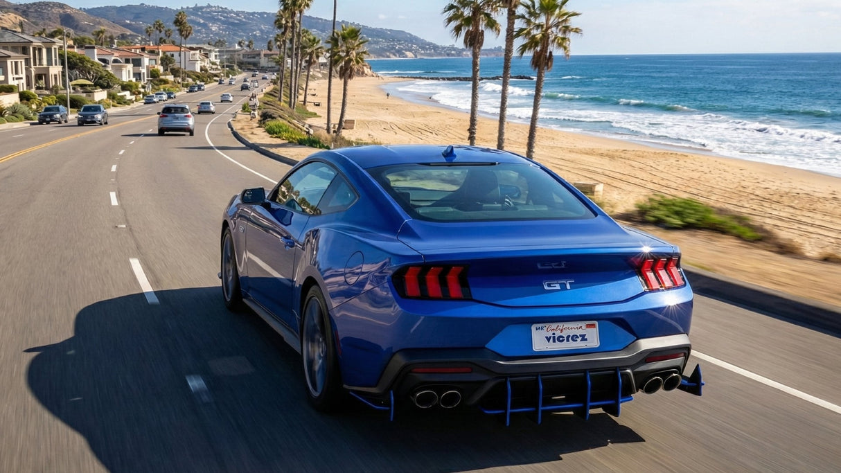 2018-2025 Ford Mustang Centa VR2 Style Rear Diffuser - Vicrez