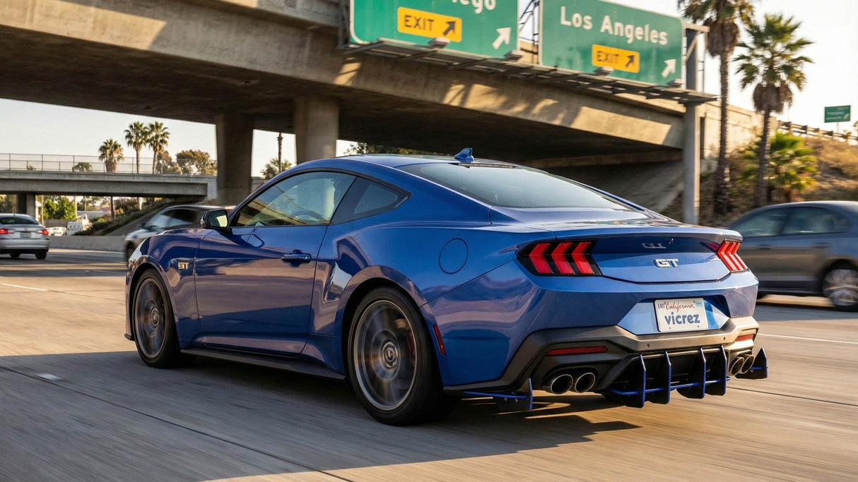 2018-2025 Ford Mustang Centa VR2 Style Rear Diffuser - Vicrez