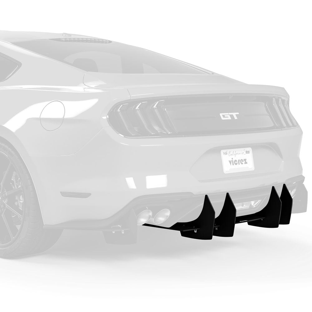 2018-2025 Ford Mustang Centa VR2 Style Rear Diffuser - Vicrez
