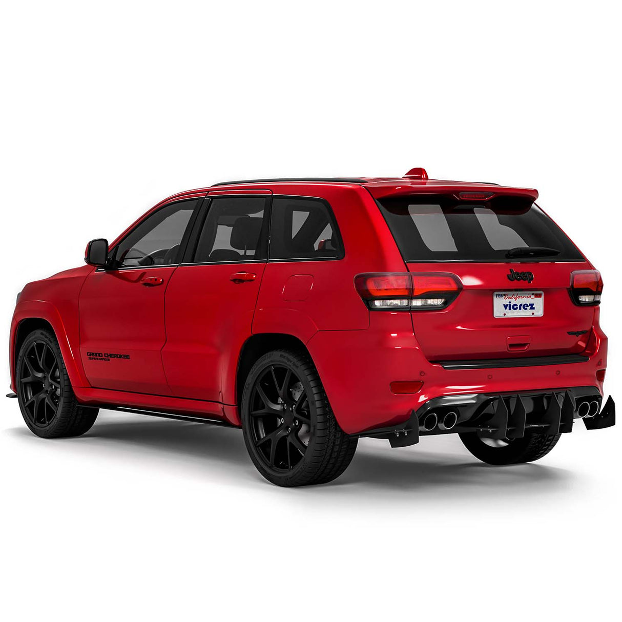 2017-2026 Jeep Grand Cherokee Centa VR2 Style Rear Diffuser - Vicrez
