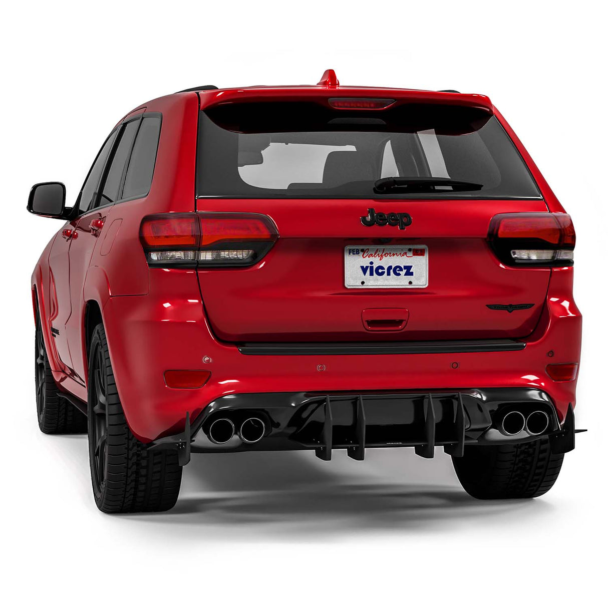 2017-2026 Jeep Grand Cherokee Centa VR2 Style Rear Diffuser - Vicrez