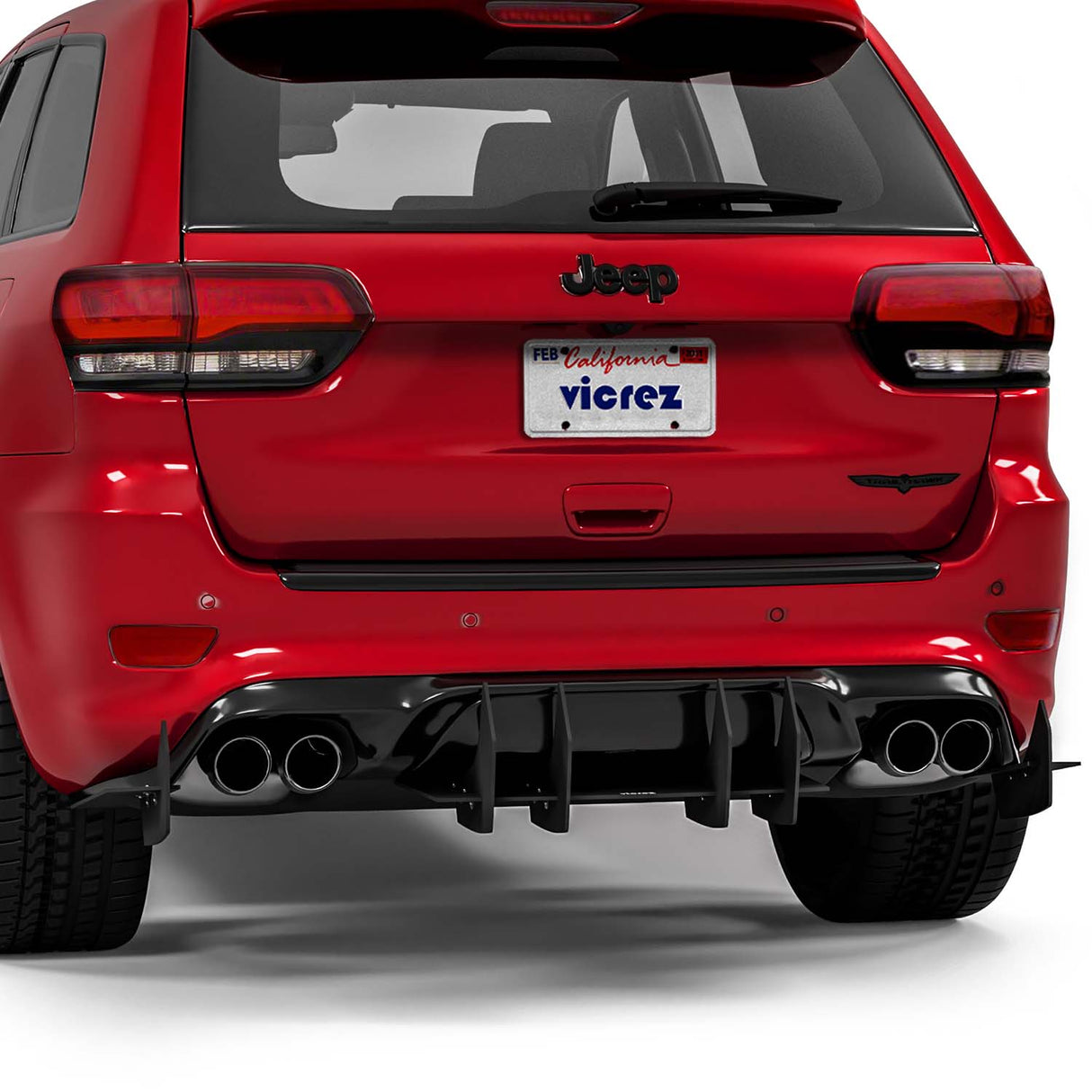 2017-2026 Jeep Grand Cherokee Centa VR2 Style Rear Diffuser - Vicrez