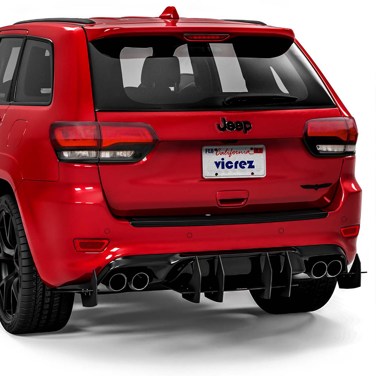 2017-2026 Jeep Grand Cherokee Centa VR2 Style Rear Diffuser - Vicrez