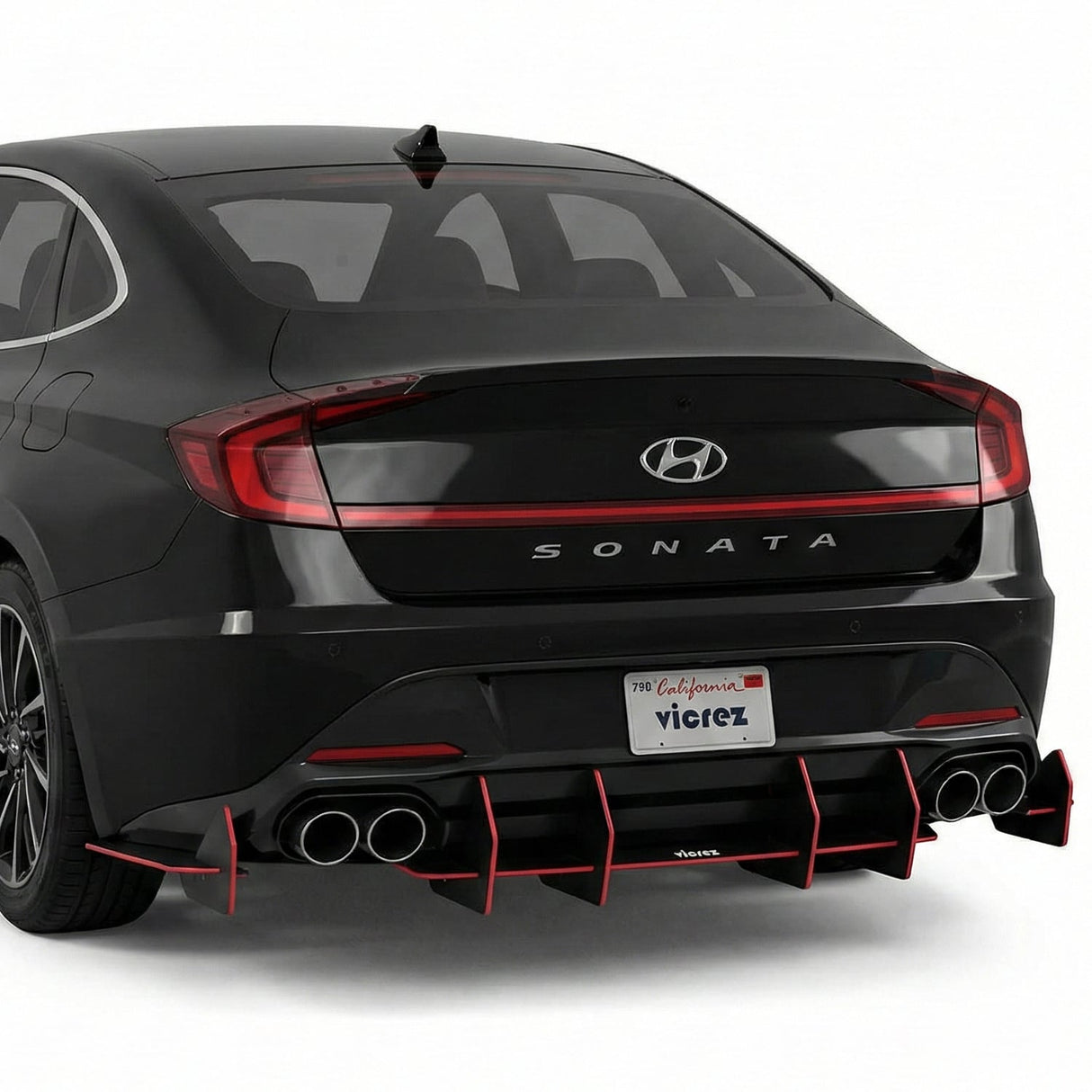 2017-2026 Hyundai Sonata Centa VR2 Style Rear Diffuser - Vicrez
