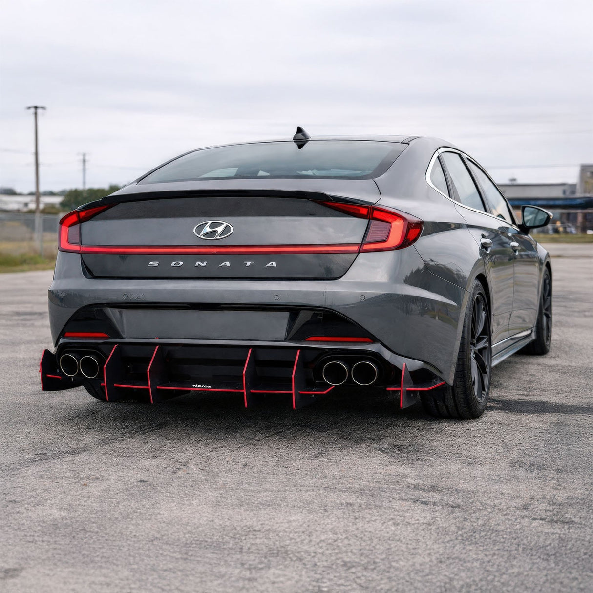 2017-2026 Hyundai Sonata Centa VR2 Style Rear Diffuser - Vicrez