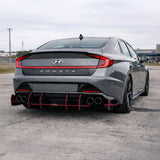 2017-2026 Hyundai Sonata Centa VR2 Style Rear Diffuser - Vicrez