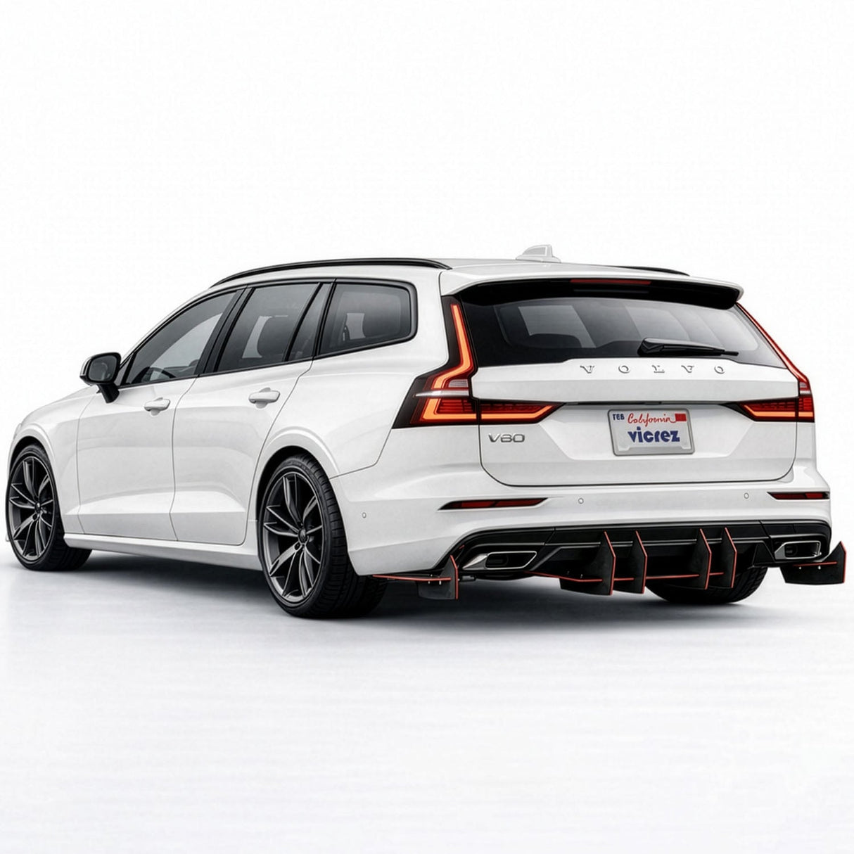 2019-2026 Volvo V60 Centa VR2 Style Rear Diffuser - Vicrez