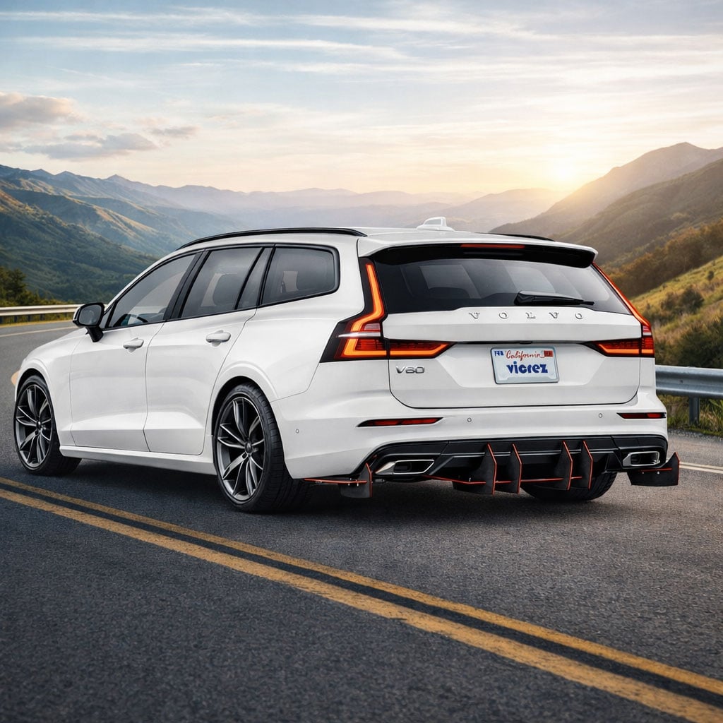 2019-2026 Volvo V60 Centa VR2 Style Rear Diffuser - Vicrez