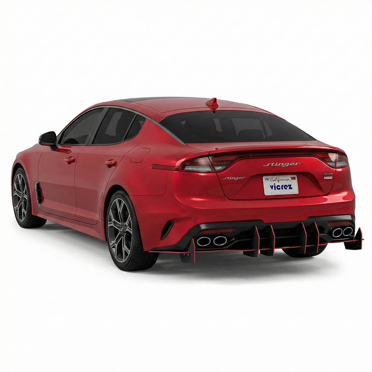 2020-2024 Kia Stinger Centa VR2 Style Rear Diffuser - Vicrez