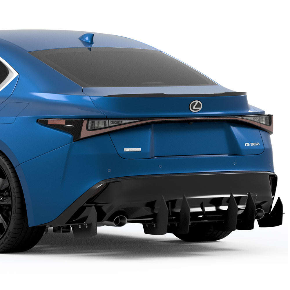 2017-2026 Lexus IS Centa VR2 Style Rear Diffuser - Vicrez