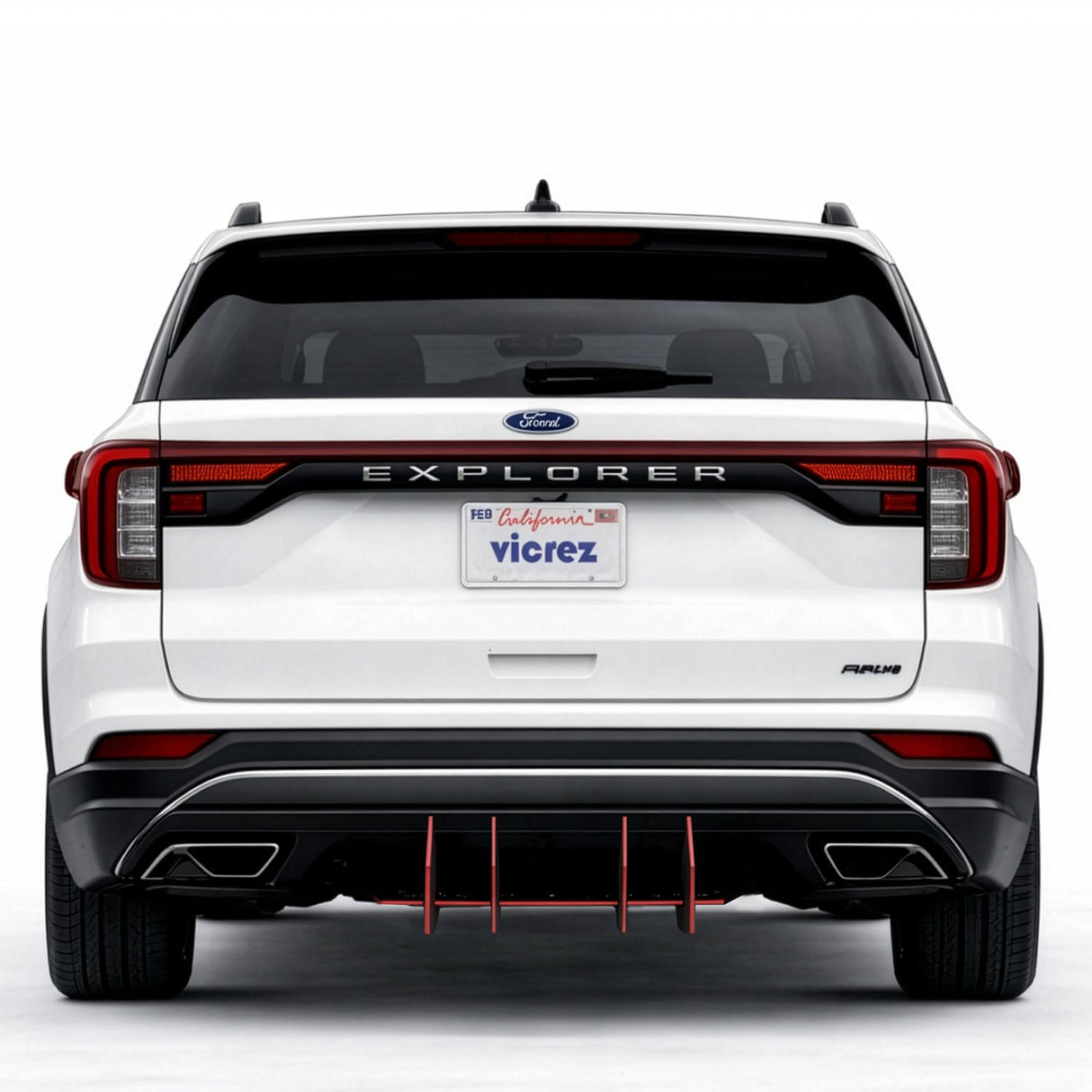 2017-2026 Ford Explorer Centa VR4 Style Rear Diffuser - Vicrez
