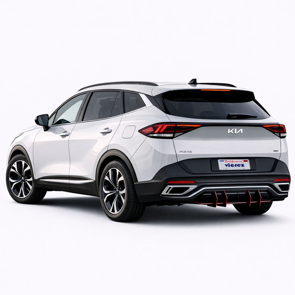 2020-2026 Kia Sportage Centa VR4 Style Rear Diffuser - Vicrez