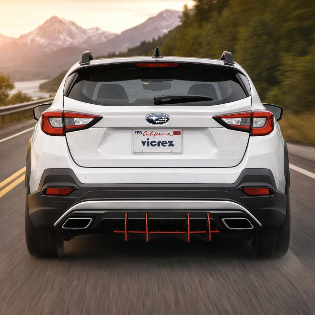 2018-2026 Subaru Crosstrek Centa VR4 Style Rear Diffuser - Vicrez