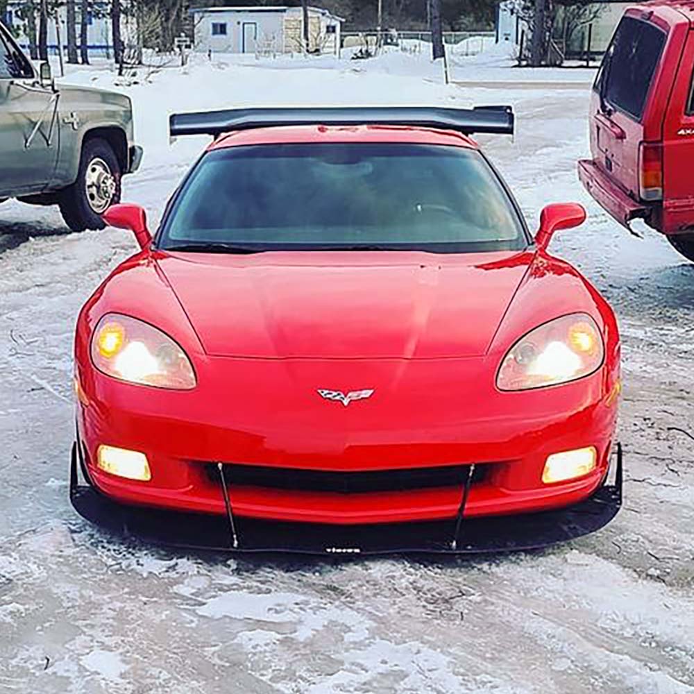 2005-2013 Chevrolet Corvette C6 VZ Style Front Bumper Splitter - Vicrez